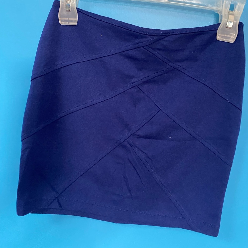 Navy blue mini skirt size small